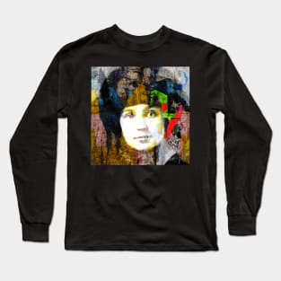 Marina Tsvetaeva Poet Author Portrait Collage Long Sleeve T-Shirt